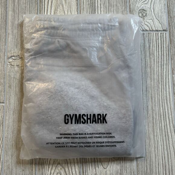 Gymshark Crest Shorts Men’s XXL Lt Gray Marl Logo Soft Pockets 7” Inseam New - Picture 7 of 8